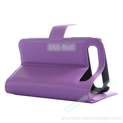 Factory Price with Card Slots Leather Phone Case Cover for BlackBerry Q20